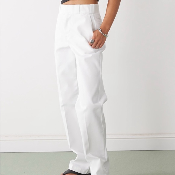 Dickies White Women's 874 Work Pants - Picture 4 of 11